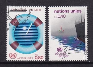United Nations Geneva  #114-115  cancelled  1983  maritime organisation
