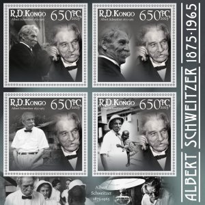 Stamps. Albert Schweitzer 2023 year 1+1 sheets perforated NEW