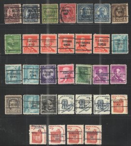 United States 1920's-80's Precancel lot - Used G/VG  Various Kansas...