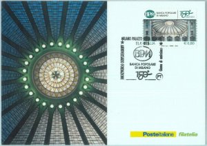 83593 -  ITALY - Postal History - MAXIMUM CARDS - ARCHITECTURE Banking  2015