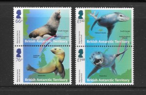 BRITISH ANTARCTIC TERRITORY #571-2 MARINE LIFE MNH