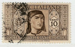 Italy Kingdom 1932 Dante Alighieri Society 10c Used 18P38F48