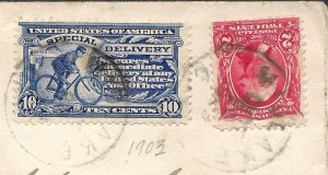 Doyle's_Stamps: Lake County, CAL Spec Delivery Ad Cover, Scott #E6, #301