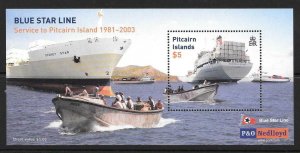 PITCAIRN ISLANDS SGMS636 2003 BLUE STAR LINE MNH