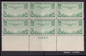BOBPLATES #C21 Maps Bottom Plate Block 21627 VF MNH DCV=$150