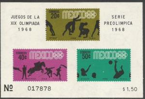 MEXICO 992a MNH OLYMPIC SS [D2]