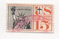 C58 Statue of Liberty 15 cent used Air Mail