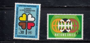 United Nations 1971 Geneva Sc# 19-20 MNH Set, Against Racism