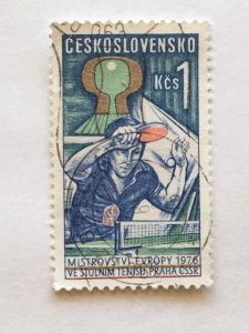 Czechoslovakia–1976–Single “Sports” Stamp–SC# 2060-CTO