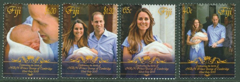 FIJI  2013 BIRTH OF PRINCE GEORGE  SET   MINT NH 