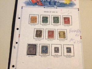 Canada on pages mounted mint or used stamps A10261