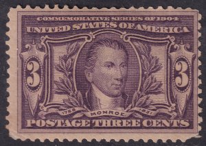 #325 Mint OG, Fine, Round corner (CV $65 - ID45874) - Joseph Luft