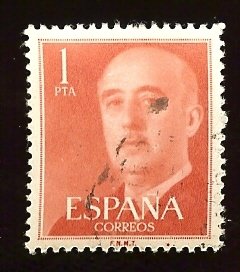Spain #825 1p Franco used