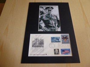 General Dwight Eisenhower WWII USA FDC Cover mounted photograph mount size A4