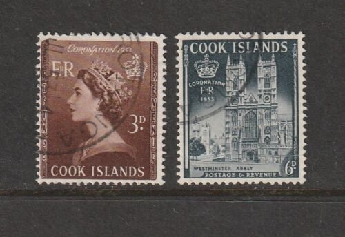 Cook Islands 1953 Coronation FU SG 160/1 