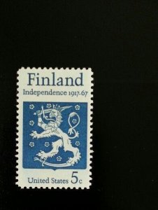 1967 5c Finland Independence, 50th Anniversary Scott 1334 Mint F/VF NH