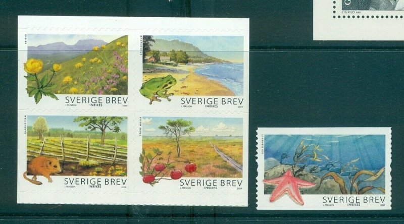 Sweden - Sc# 2618-9. 2009 Flora and Fauna. MNH $7.50.