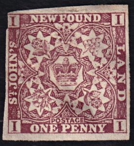 Newfoundland Scott 15A (1861) Mint H F, CV $175.00 C