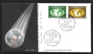 UN Vienna 9-10 Decade for Women WFUNA Cachet FDC First Day Cover