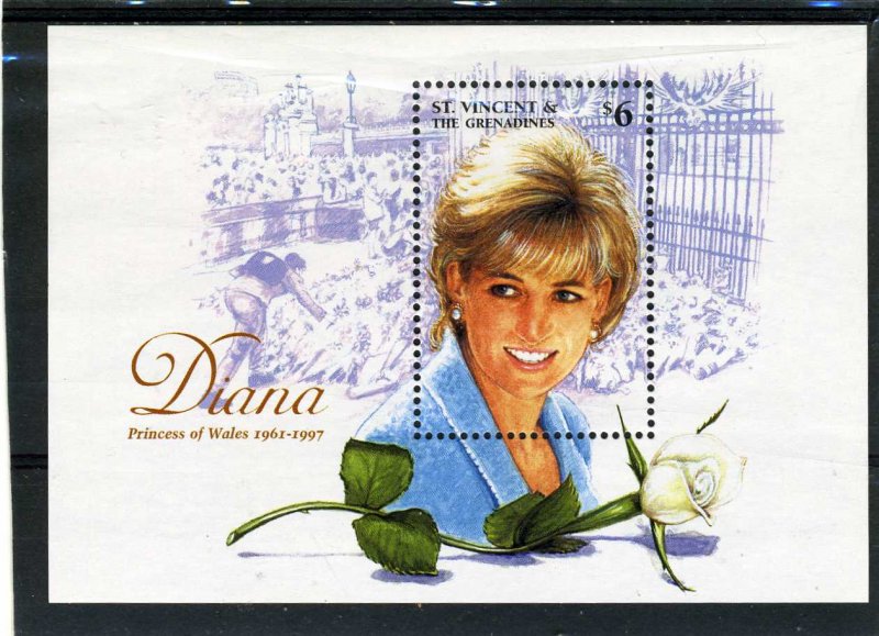 St. Vincent Grenadines 1997 PRINCESS DIANA s/s Perforated Mint (NH)