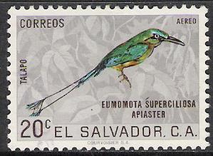 Salvador #C203 Airmail Birds Used