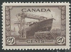 Canada  Scott #  260 - MH