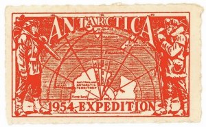 (I.B) Australia Cinderella : Antarctica Expedition 1954 (Map)