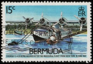 Bermuda 524 - Used - 15c Sikorsky S-42B, 1937 (1987) +