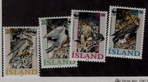 ICELAND Sc 762-65 NH issue of 1992 - Birds - WWF