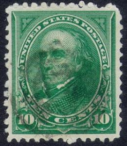 258 10c Webster Used VF
