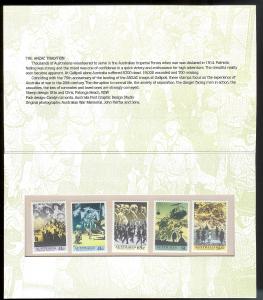 AUSTRALIA (40) Presentation Folders w/stamps All different All Mint Never Hinged