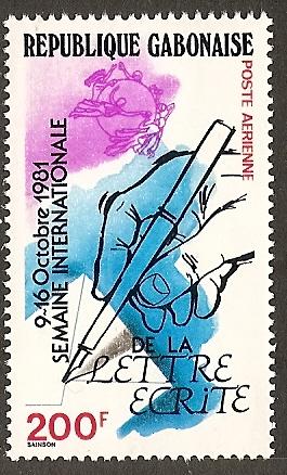 Gabon C253 MNH 1981 Intl. Letter Writing Week