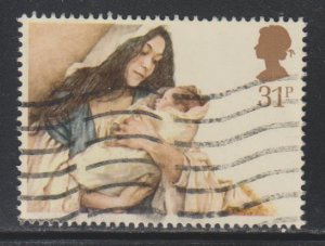 Great Britain,  31p Christmas (SC# 1091) USED