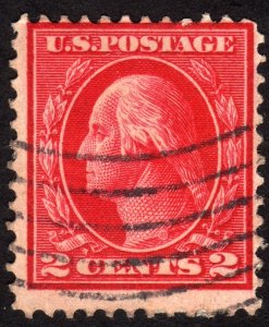 1912, US, 2c, George Washington, Used, Sc 406