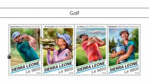 SIERRA LEONE - 2018 - Golf - Perf 4v Sheet - MNH