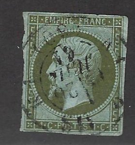 France SC#12 Used F-VF SCV$80.00...Always Collectible!