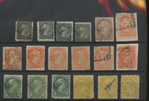 ?Small Queen lot used  various cancels Canada