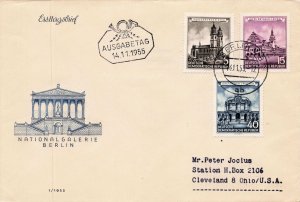 GERMANY  DDR 1955 YEAR SET OF FDC  231//277, B27  NO 271