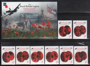 Gibraltar 1257-65 Royal British Legion Mint NH