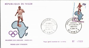 Niger, Olympics, Worldwide First Day Cover