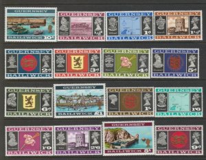 Guernsey MNH Sc 8-23 Value $ 47.50