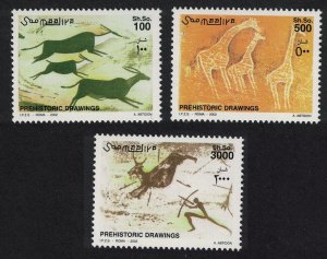 Somalia Prehistoric Rock Paintings 2002 MNH MI#946-948