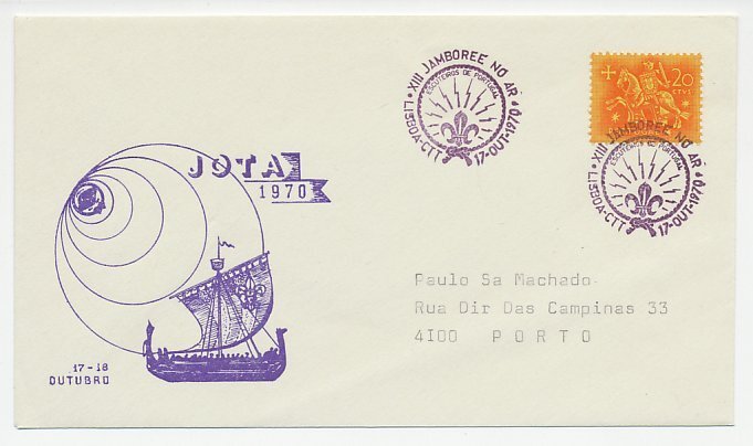 Cover / Postmark Portugal 1970 XIII Jamboree