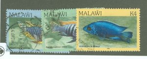 Malawi #437/439/441 Used