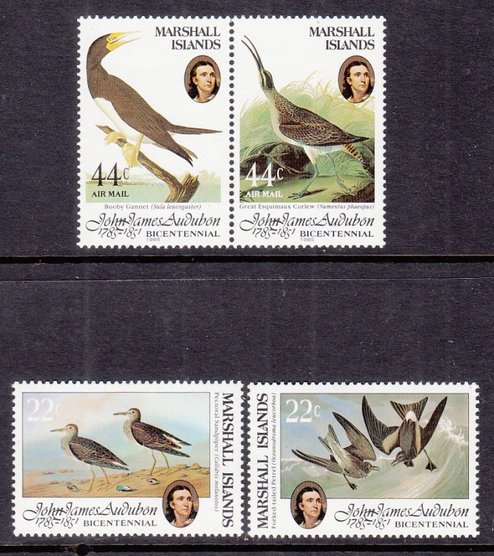 Marshall Islands 63-64,C1-C2 Birds MNH VF