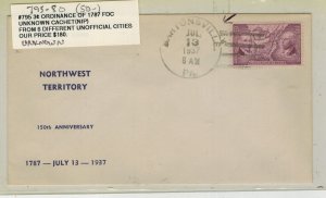 1937 NORTHWEST TERRITORY 795-80 Better Scarce UNOFFICIAL BARTONSVILLE PA