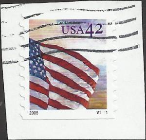 P.N.C. V1111 # 4242 USED FLAG AT DAWN