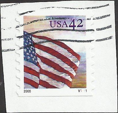 P.N.C. V1111 # 4242 USED FLAG AT DAWN