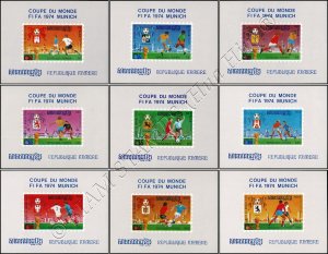 Soccer World Cup, Germany (1974) (III): Venues (85A-93A) (MNH)