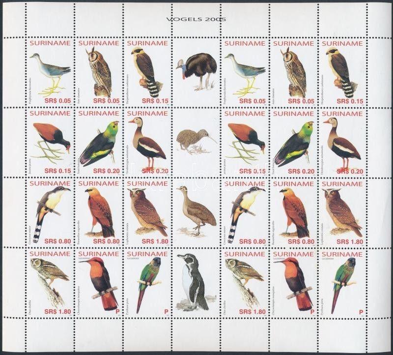 Suriname stamp Bird mini sheet 2005 MNH Mi 2010-2021 WS189979